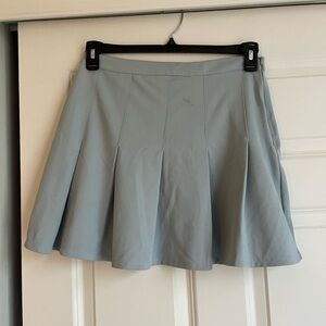 Baby blue pleated skirt